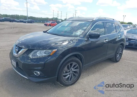 2016 Nissan Rogue Sl из США, поврежденный, VIN 5N1AT2MT5GC855180